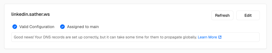 Vercel Add Subdomain